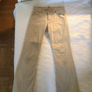 7 for all mankind tan jeans